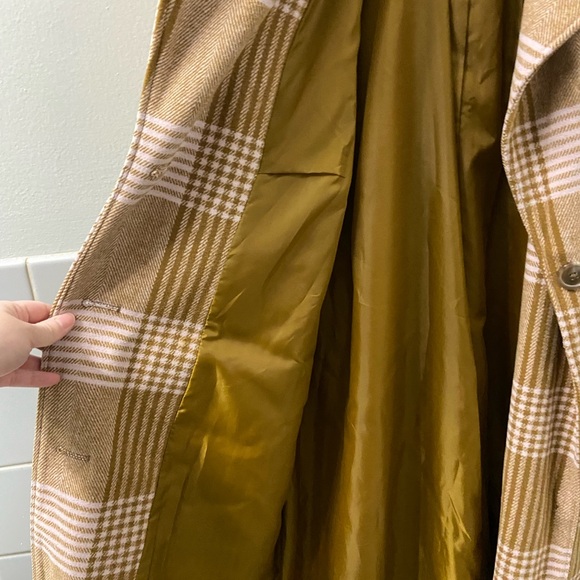A New Day Target Pea Plaid Coat in Light Pink & Brown (M) - Picture 9 of 11